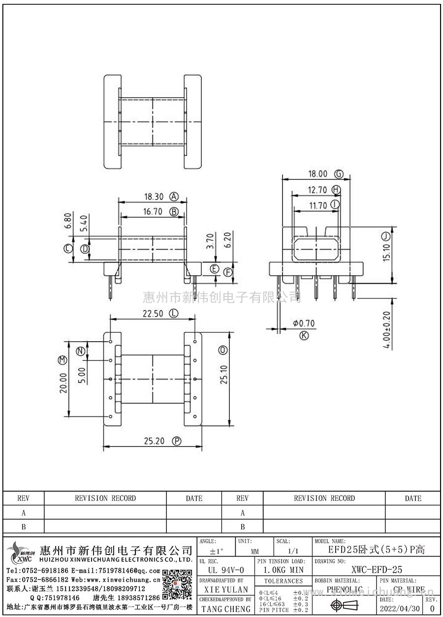 XWC-EFD-25/EFD25臥式(5+5)P高