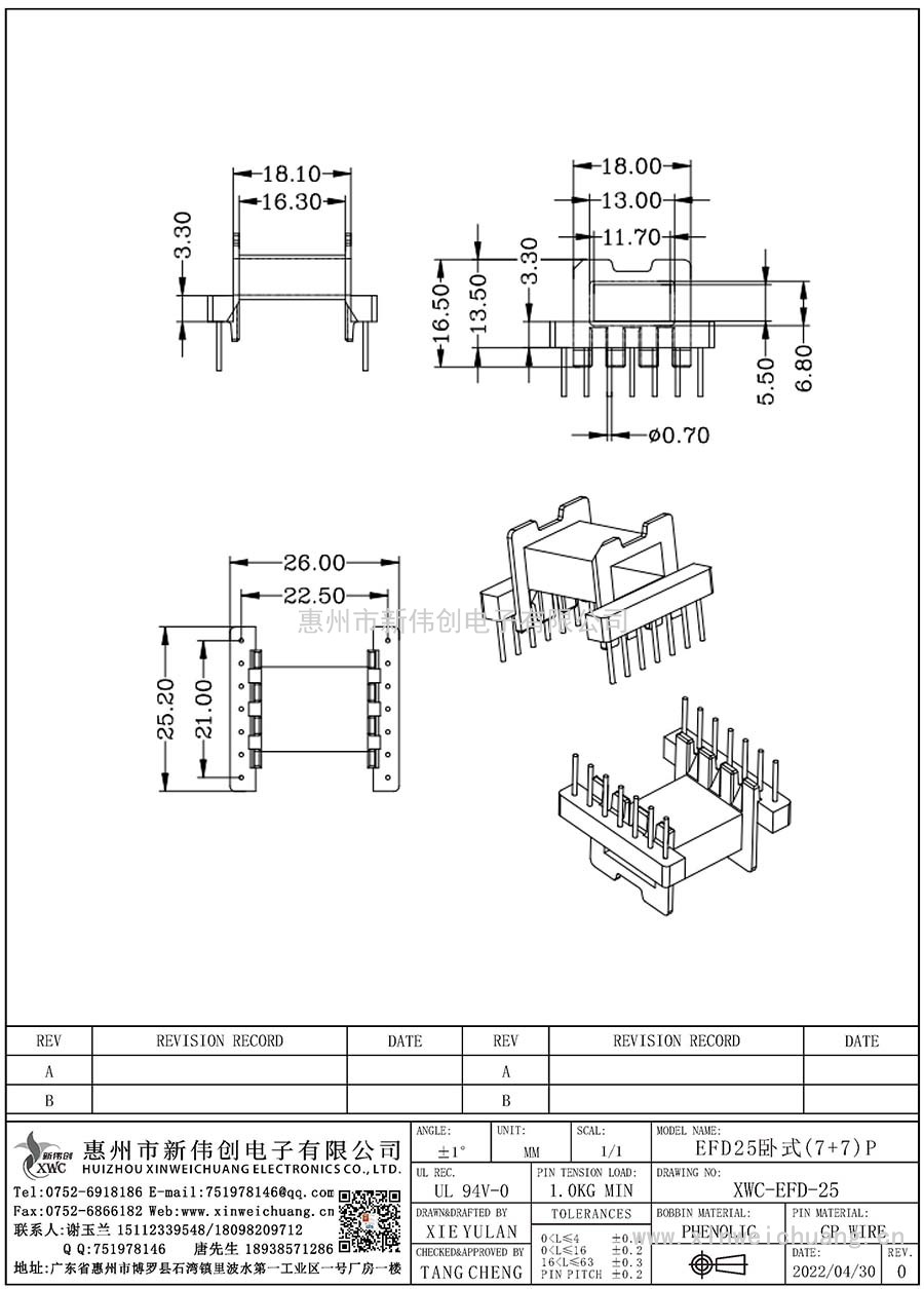 XWC-EFD-25/EFD25臥式(7+7)P