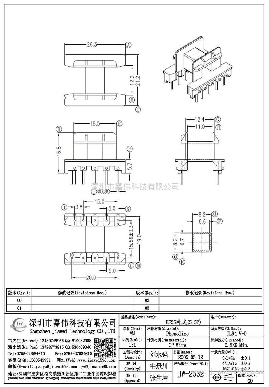 JW-2532/EF25臥式(5+5P)